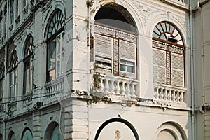 The renaissance style old building of Asiatic Company at Bangrak, Bangkok, Thailand