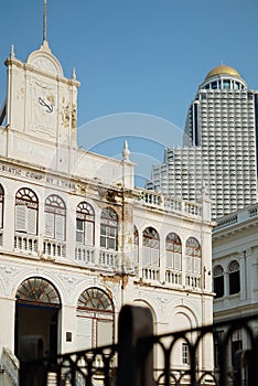 The renaissance style old building of Asiatic Company at Bangrak, Bangkok, Thailand