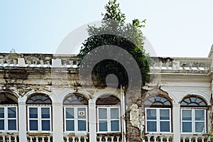 The renaissance style old building of Asiatic Company at Bangrak, Bangkok, Thailand