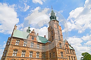 Renaissance style Rosenborg Castle in Copenhagen, Denmark.