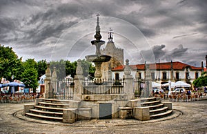 Renaissance water fountain in Caminha photo