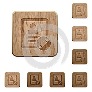 Rename contact wooden buttons photo