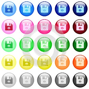 Rename file icons in color glossy buttons