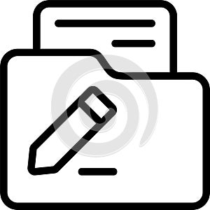 Rename Folder Vector Icon