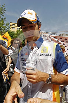 Nelson Piquet Jr - autograph session in Bratislava, May 2008