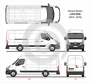 Renault Master Cargo Delivery Van L3H2 RWB 2014-2019