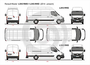 Renault Master Cargo Delivery Van MWB L3 RWD 2014-present