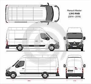 Renault Master Cargo Delivery Van L3H3 RWB 2014-2019