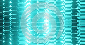Render with abstract bright blue glowing techno background