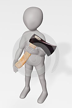 Render of Character with Axe
