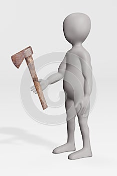Render of Character with Axe