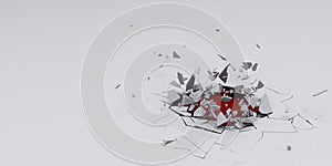 3D Shatter Abstract Wallpaper Background