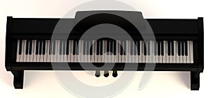 Render of digital piano