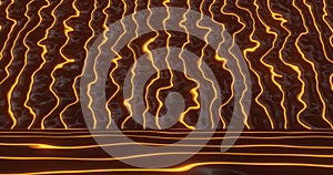 Render with energy curved glowing lines