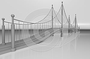 Render illustration architecture bridge