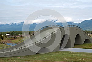 Render illustration architecture bridge