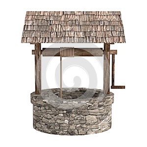 Render of medieval well