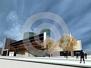 Render: modern buildings