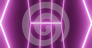 Render with purple vertical neon lines