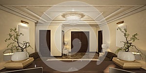 Render of the reception hall