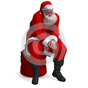 Render of Santa Claus - Merry Xmas