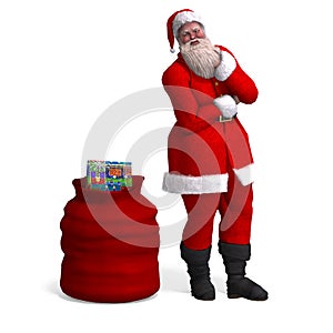 Render of Santa Claus - Merry Xmas