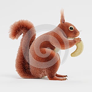 Render of Squirrel with Nut