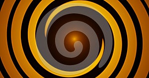 Render with yellow two converging spirals