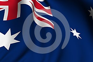 Rendered Australian Flag