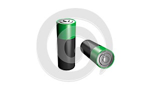 Rendering of AA battery size photo