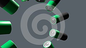 Rendering of AA type battery size 1,5 volt