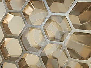 Rendering abstract metal nano background