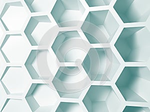 Rendering abstract white nano background