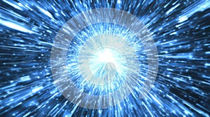 Rendering in 3D of abstract circular speed background, starburst dynamic lines pattern. Abstract data flow background.
