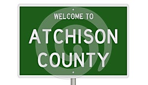 Highway sign for Atchison County photo