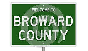 Road sign for Broward County photo