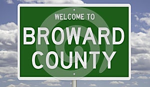 Road sign for Broward County photo