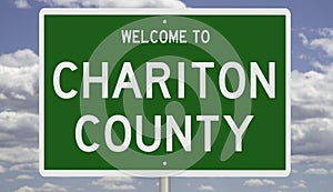 Road sign for Chariton County photo