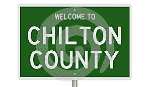 Road sign for Chilton County photo