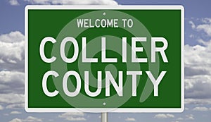 Road sign for Collier County photo