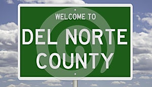 Road sign for Del Norte County photo