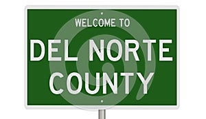 Road sign for Del Norte County photo