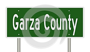 Road sign for Garza County photo