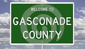 Road sign for Gasconade County photo