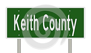 Road sign for Keith County photo