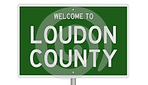 Road sign for Loudon County photo