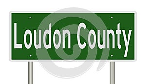 Road sign for Loudon County photo