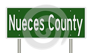 Road sign for Nueces County photo