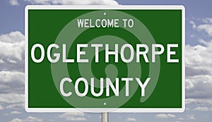 Road sign for Oglethorpe County photo
