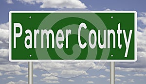 Road sign for Parmer County photo